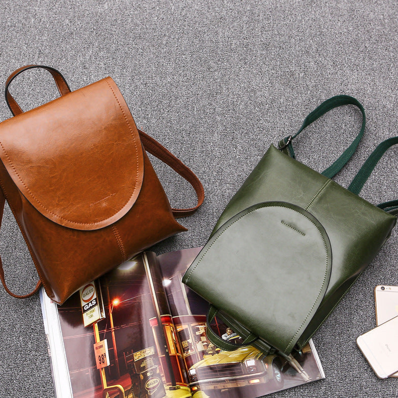 Mosrugs | LuxeCarry Leather Backpack – Stylish Design with Versatile Storage for Women