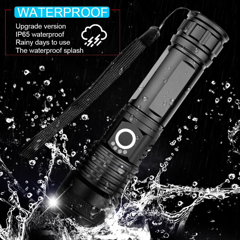 Mosrugs | High-Power Waterproof LED Flashlight | 30,000–50,000 Lumens Rechargeable Torch