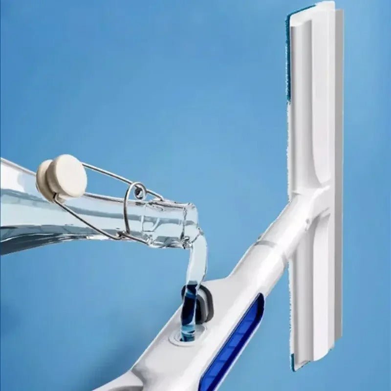 Mosrugs | CleanView 3-in-1 Window Wiper – Built-In Spray, Microfibre Cleaning & Streak-Free Shine