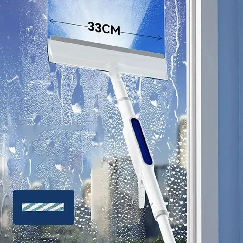 Mosrugs | CleanView 3-in-1 Window Wiper – Built-In Spray, Microfibre Cleaning & Streak-Free Shine