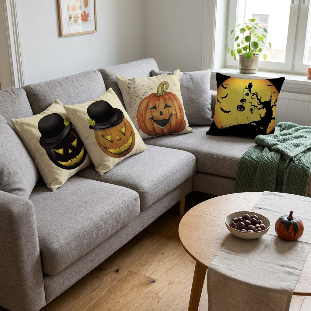 Pumpkin Scary Halloween Pillow Cases