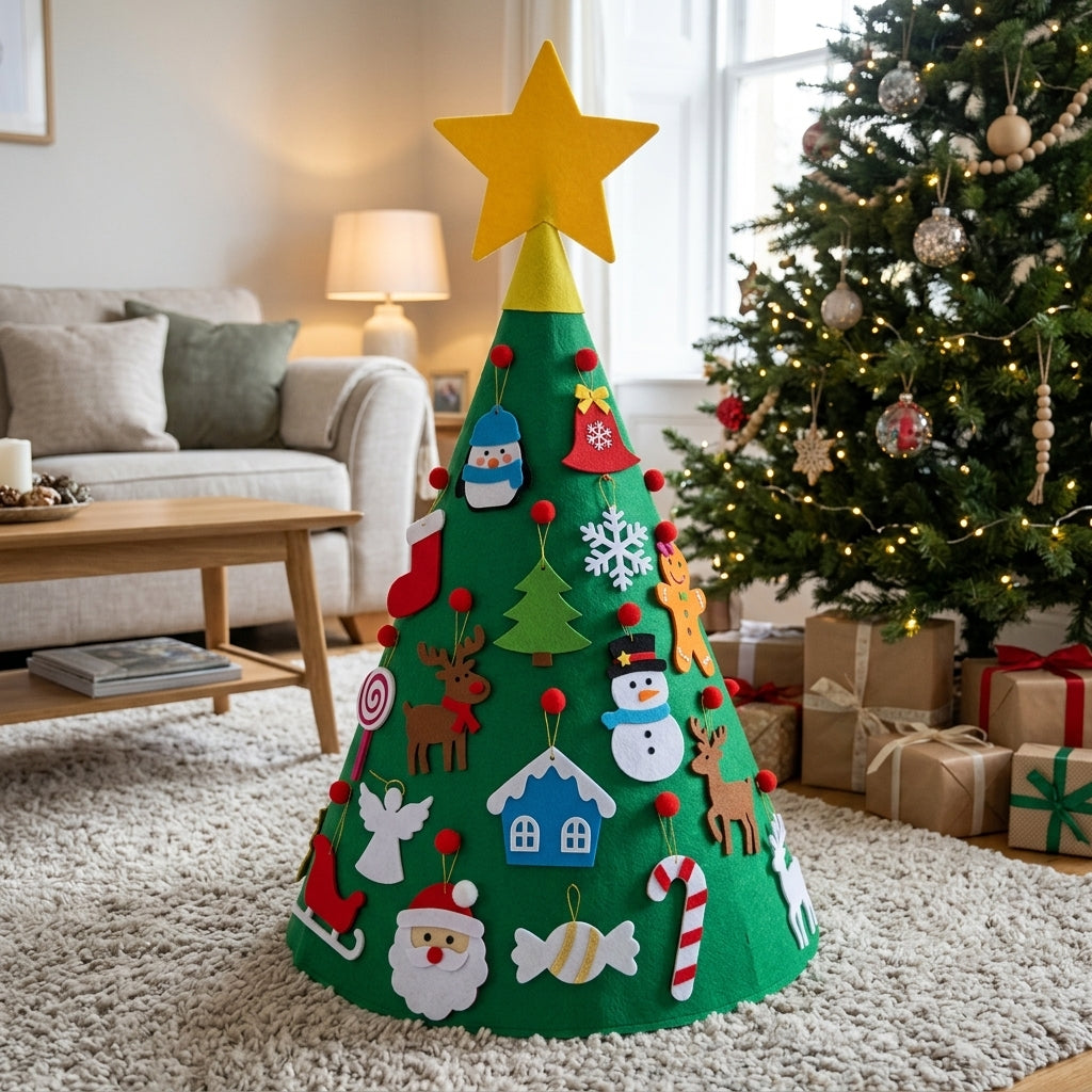 3D Christmas Tree Hanging Ornaments for Kids Xmas Gifts