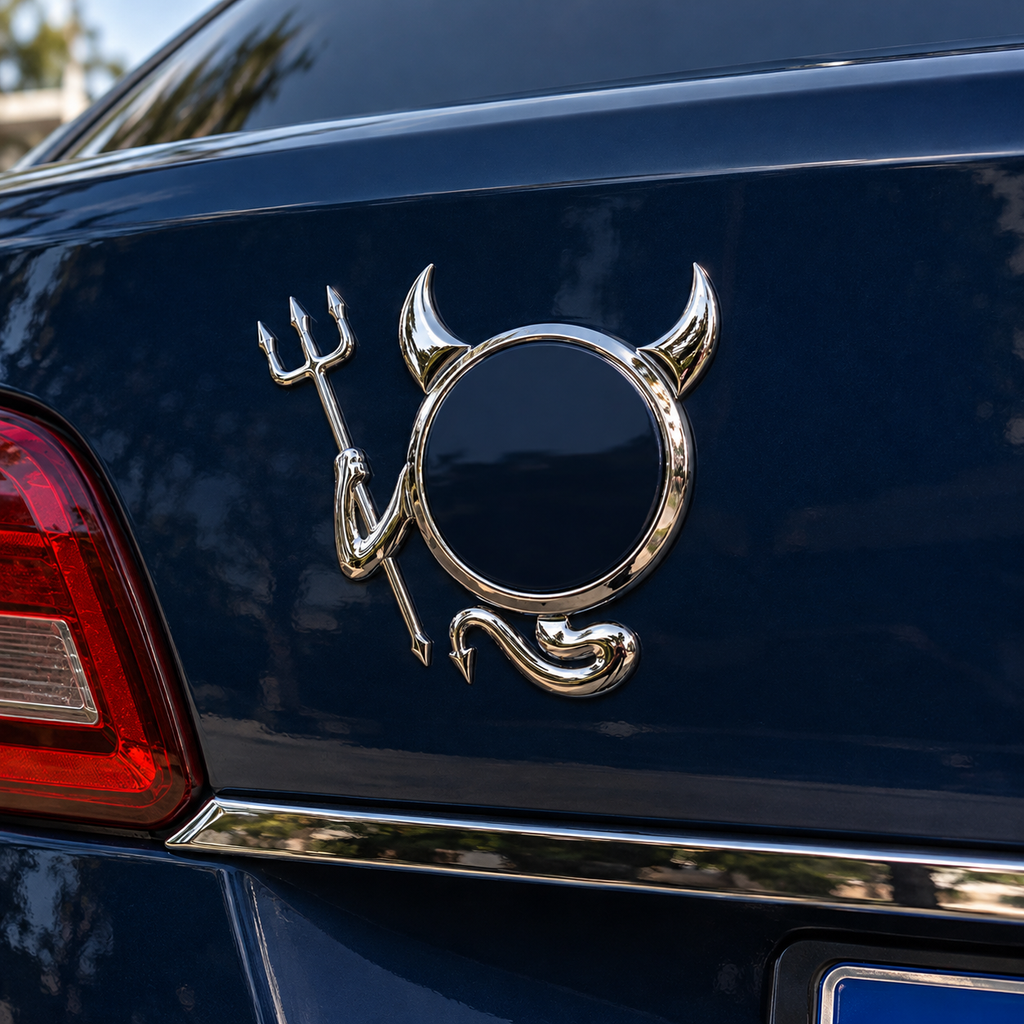 3D Funny Little Devil Demon Horns Sticker for Cars
