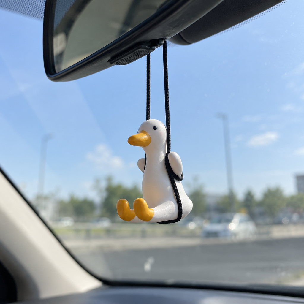 Swinging Duck Car Mirror Ornament