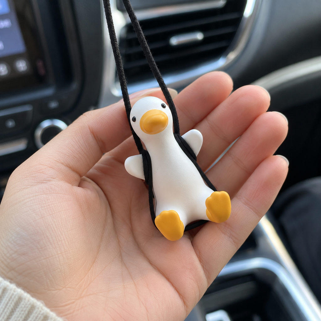 Swinging Duck Car Mirror Ornament