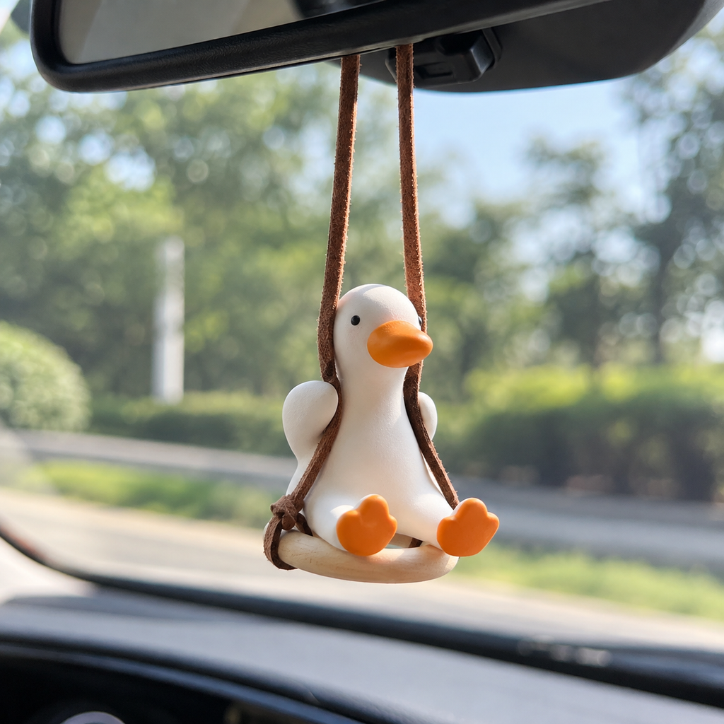 Swinging Duck Car Mirror Ornament