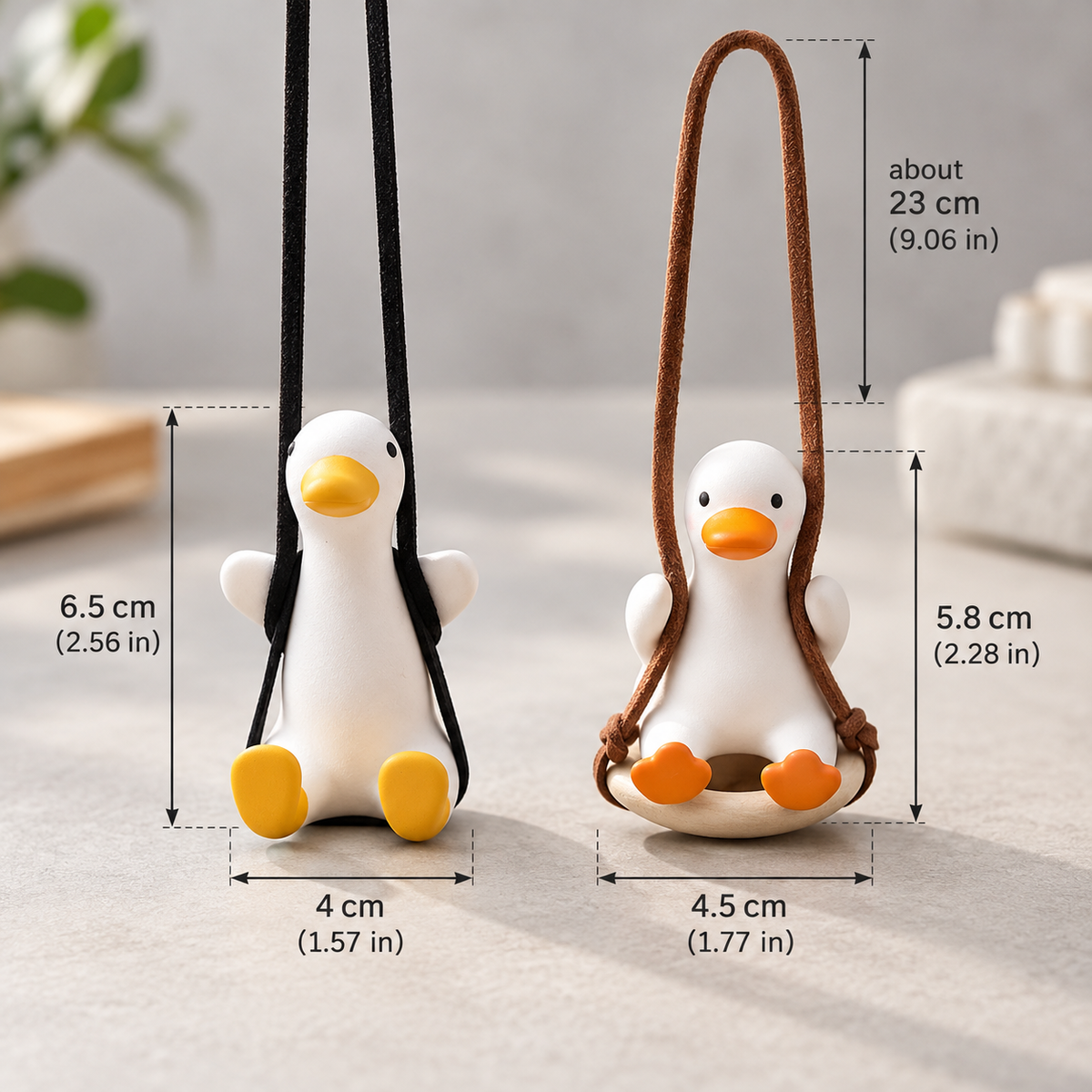 Swinging Duck Car Mirror Ornament
