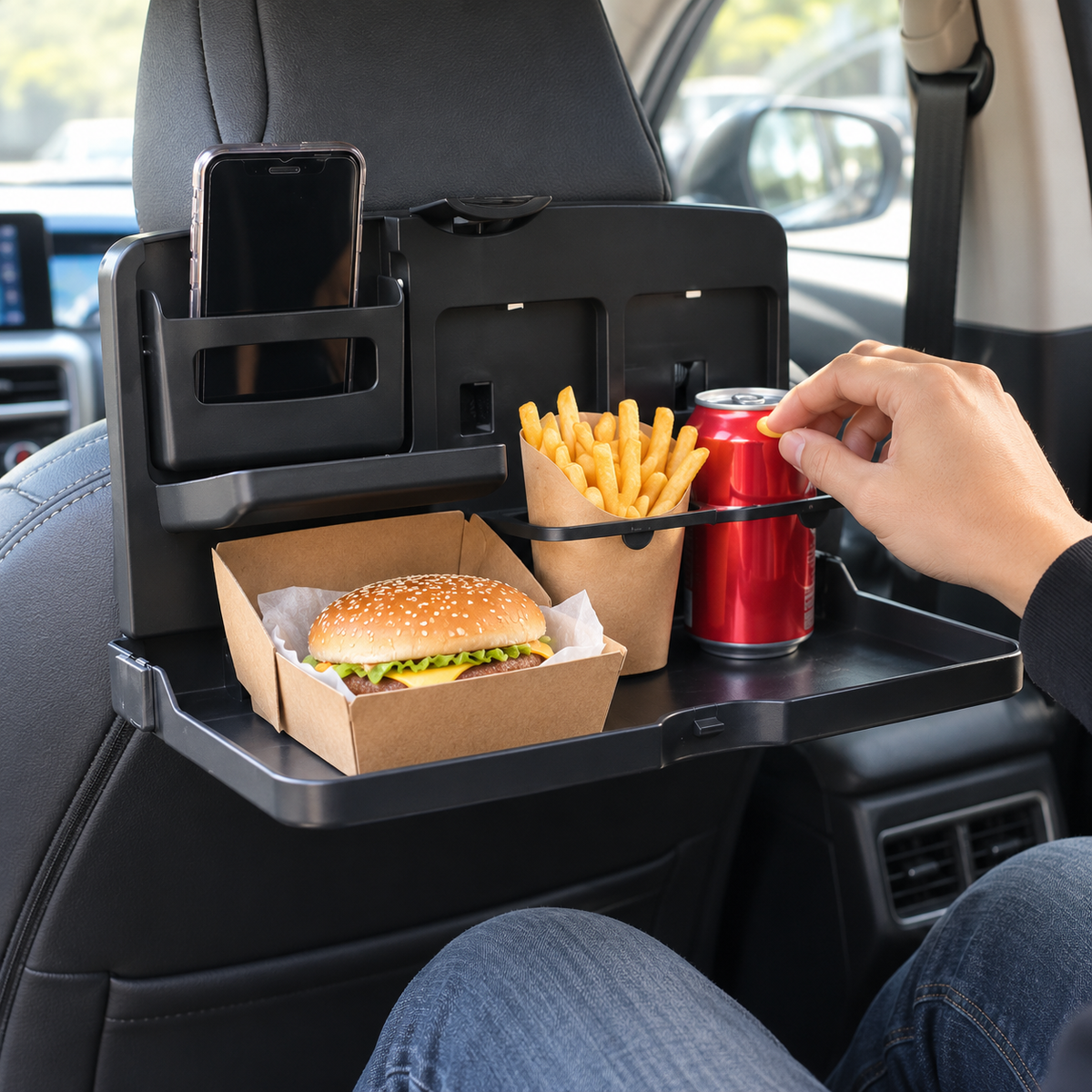 Foldable Car Back Seat Food Table