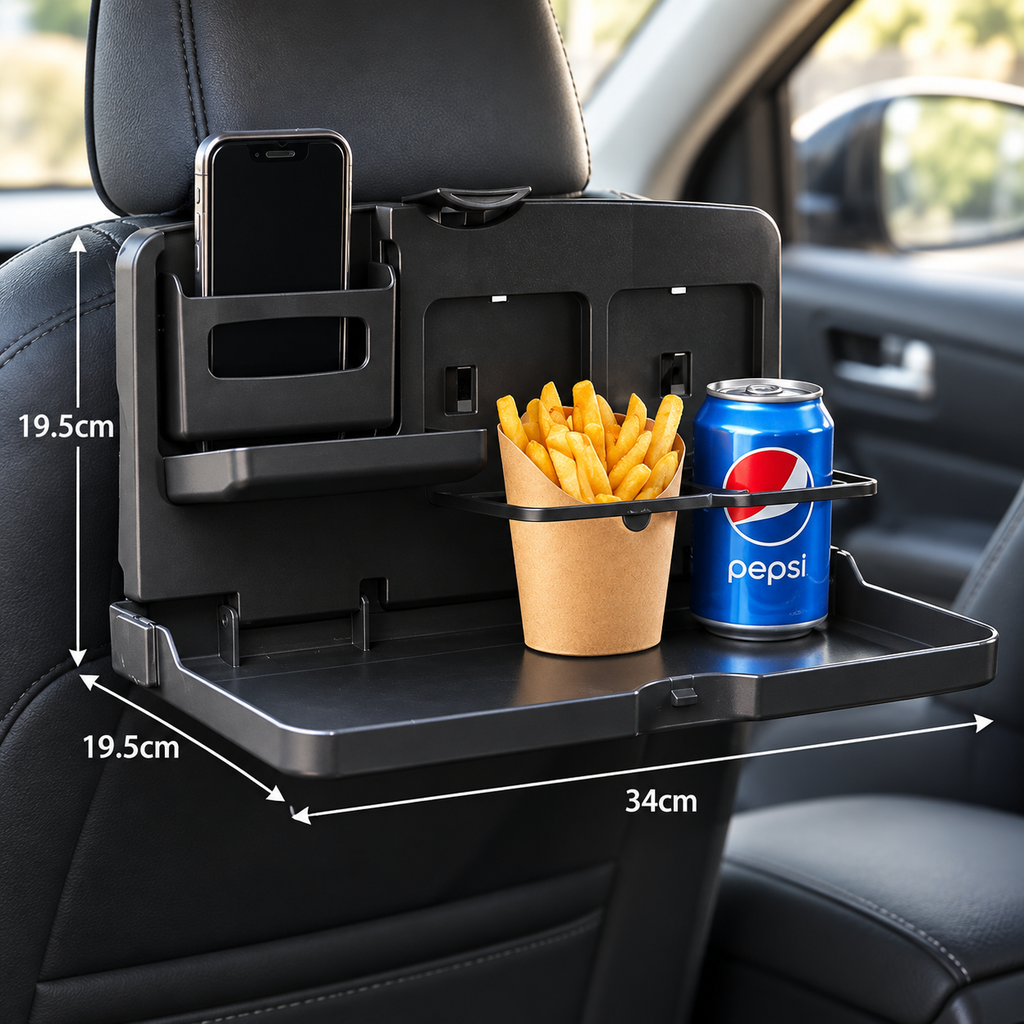 Foldable Car Back Seat Food Table