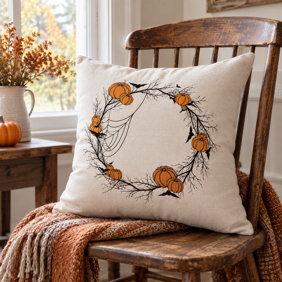 Harvest Season Fall Halloween Pillow Cases
