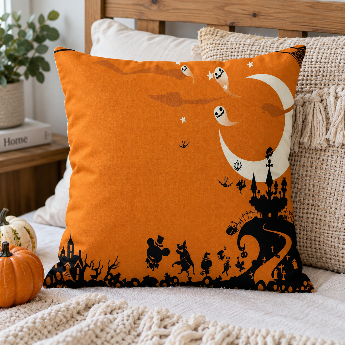 Scary House Halloween Pillow Cases