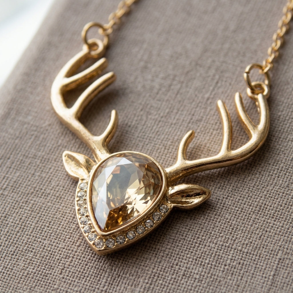 Christmas Elk Necklace