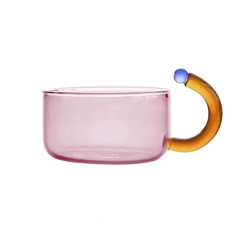 Mosrugs | Colorful Glass Teapot Set with Contrast Accents – Heat Resistant & Stylish