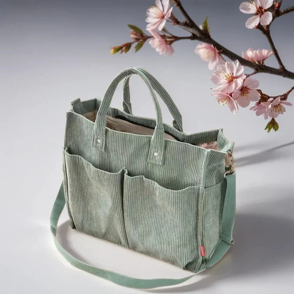 Mosrugs | CordoTote – Classic Corduroy Shoulder Bag for Everyday Use