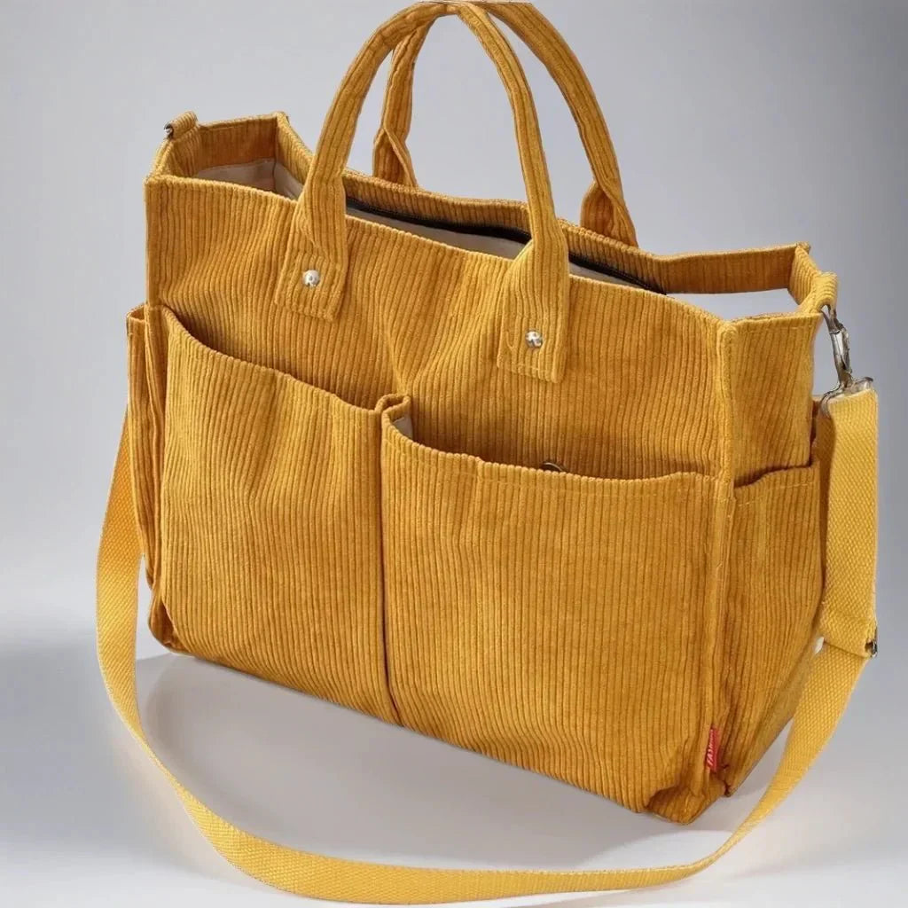 Mosrugs | CordoTote – Classic Corduroy Shoulder Bag for Everyday Use