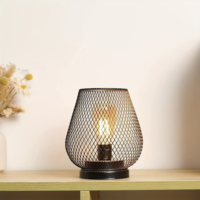 Mosrugs | AuroraMesh Table Lamp Set – Industrial Style with Warm Ambient Lighting