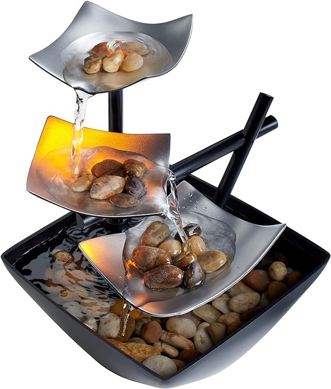 Mosrugs | LeafFlow – Elegant Indoor Fountain with Leaf Design and Gentle Water Flow