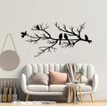 Mosrugs | Modern Metal Wall Art – NatureCraft Bird Design – Black Geometric Wall Decoration