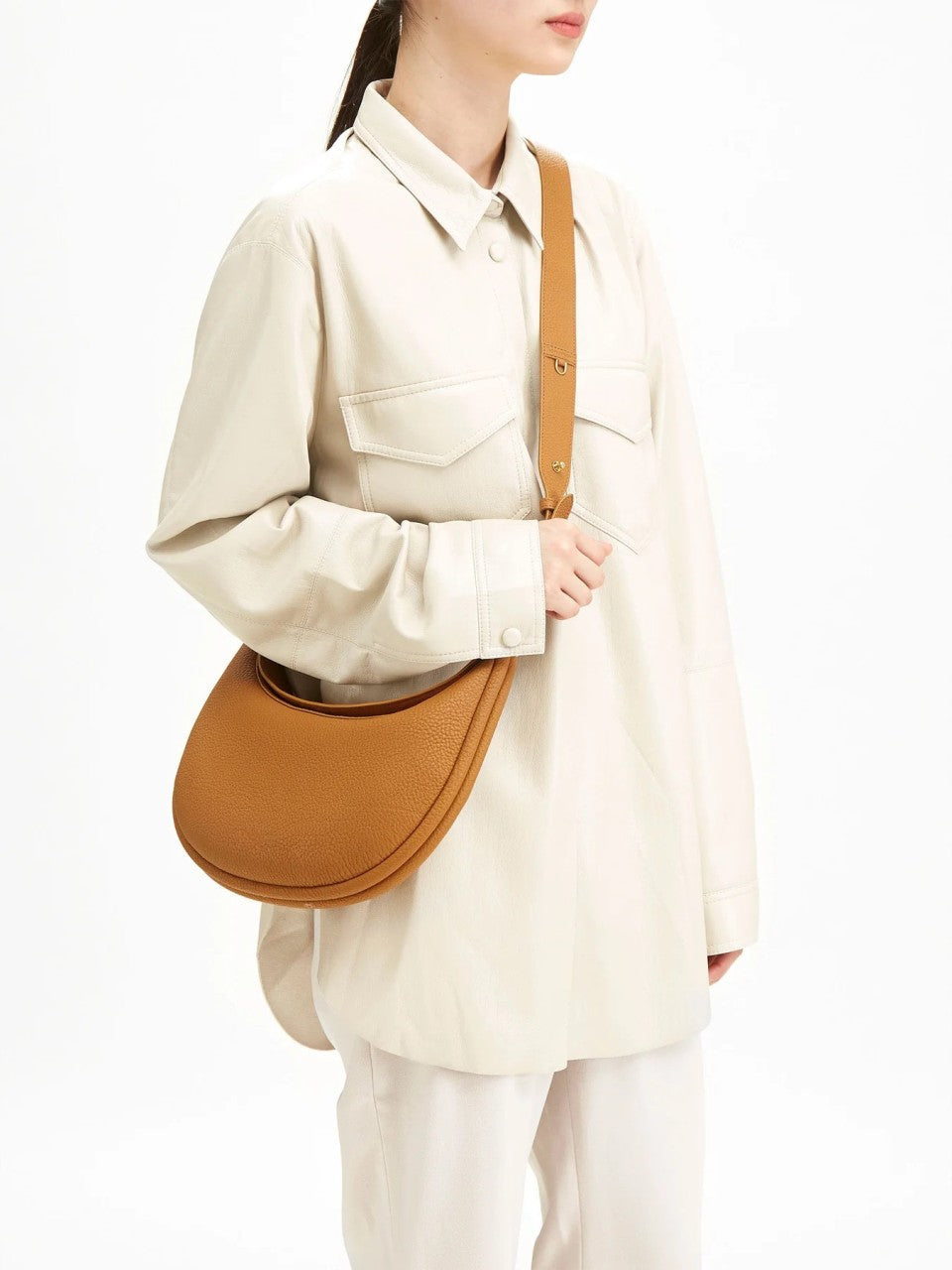 Mosrugs | Thonia – Chic Minimalist Half-Moon Shoulder Bag Elegant Modern Crossbody Purse for Women