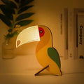 Mosrugs | Wooden Animal Table Lamp – Cute Decorative Night Light for Kids’ Rooms