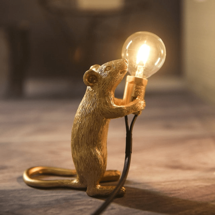 Mosrugs | Doctor Mousey – Original Designer Mouse Lamp for Tabletop or Shelf