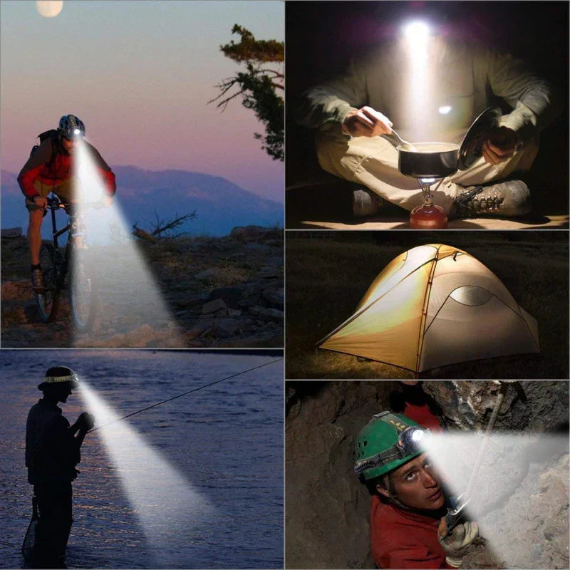 Mosrugs | Powerful Waterproof LED Headlamp with Zoom & Rechargeable Battery – Outdoor Adventure Light