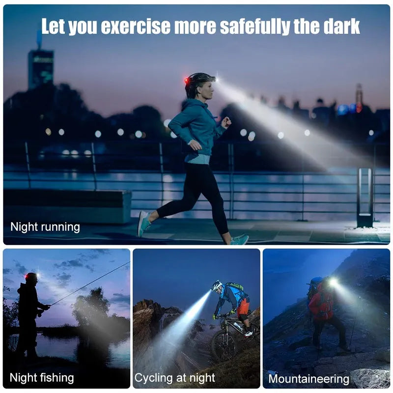 Mosrugs | Powerful Waterproof LED Headlamp with Zoom & Rechargeable Battery – Outdoor Adventure Light