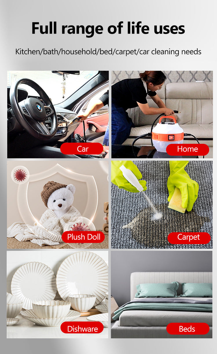 Mosrugs | 2800W High-Pressure Steam Cleaner – Powerful Home & Car Cleaning Device