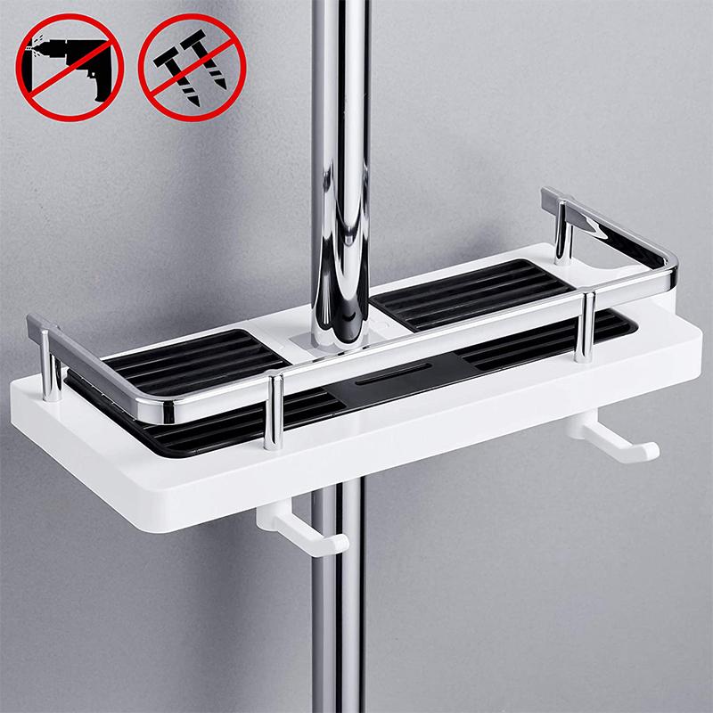 Mosrugs | BathBuddy | No-Drill Shower Shelf – Space-Saving Bathroom Storage