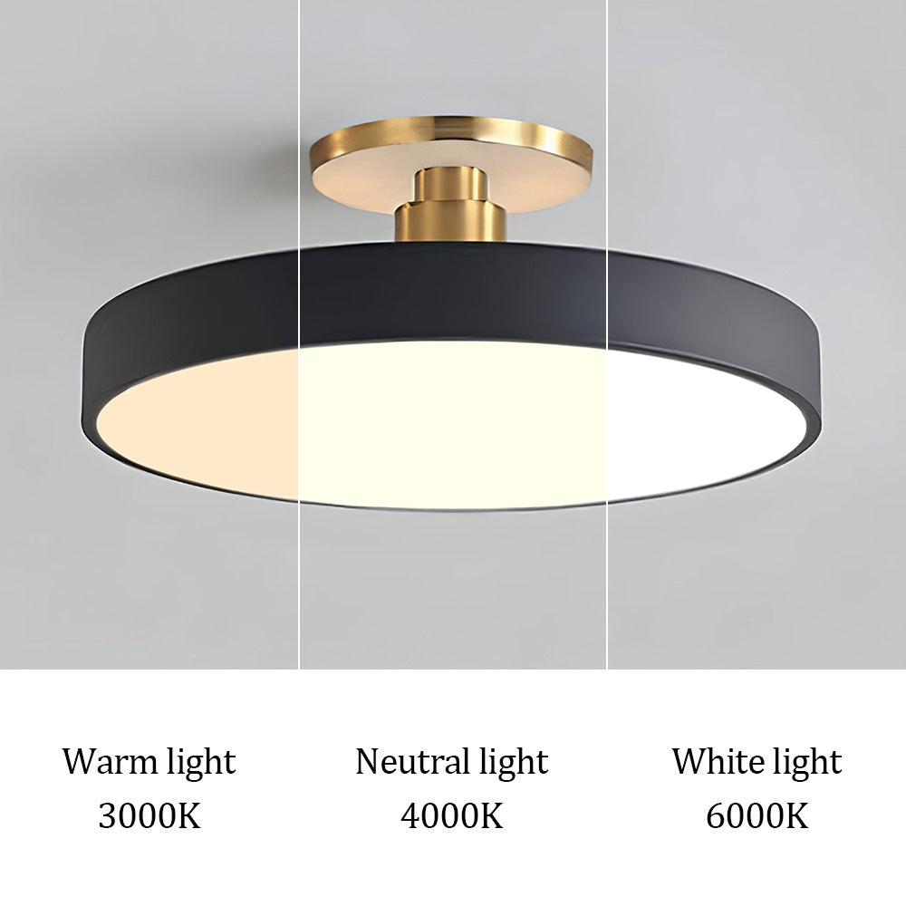 Mosrugs | Modern LED Semi Flush Mount Ceiling Light | Energy-Saving. Durable Design for Hallway. Dining Room & Living Room
