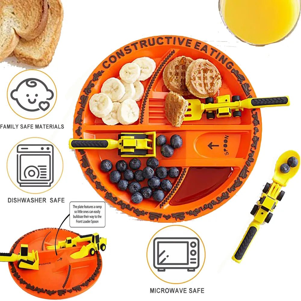 Mosrugs | Balanced Bite Kids’ Construction Meal Set – Healthy Eating Made Fun