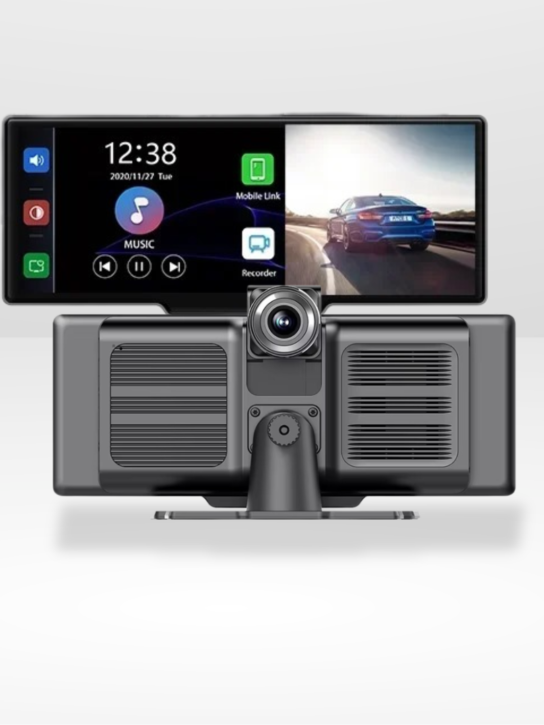 Mosrugs | Wireless CarPlay Screen with Built-in 4K Dashcam & Optional Rear Camera – 10.26" IPS Display