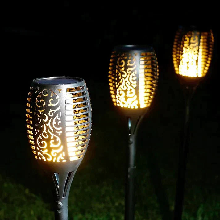 Mosrugs | SolarFlare – Outdoor Solar Torch with Realistic Flickering Flame & Weatherproof Design