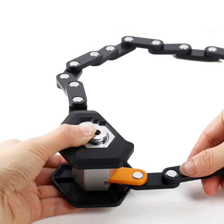 Mosrugs | SafeRide Foldable Heavy-Duty Anti-Theft Bike Lock – Ultra Strong Security Chain