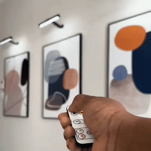 Mosrugs | ArtGlow Wireless LED Picture Light – Rechargeable Wall Lamp with Remote & Adjustable Dimming