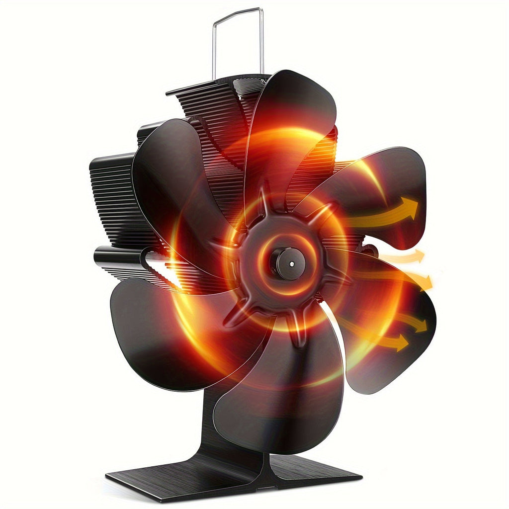 Mosrugs | ThermoBreeze | Heat Powered Stove Fan – Silent Operation, No Electricity, Efficient Heat Distribution
