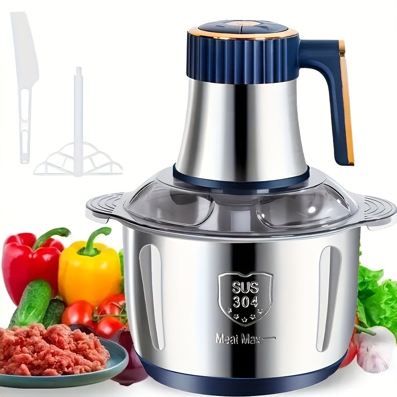 Mosrugs | Stainless Steel Food Processor – Powerful Meat Grinder & Vegetable Chopper (5L, 5000 RPM)