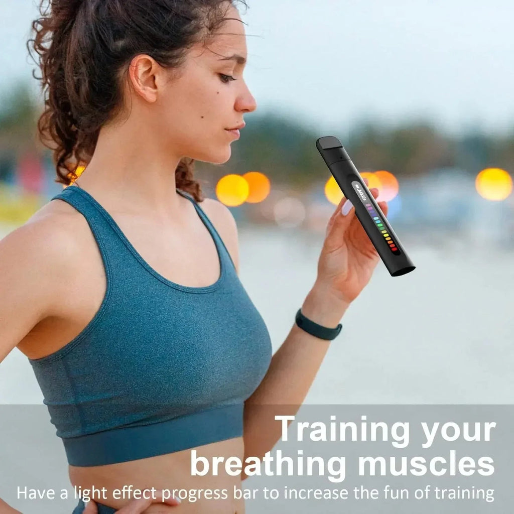Mosrugs | BreathBoost Smart Breathing Trainer – Lung Capacity & Respiratory Muscle Strengthening Device