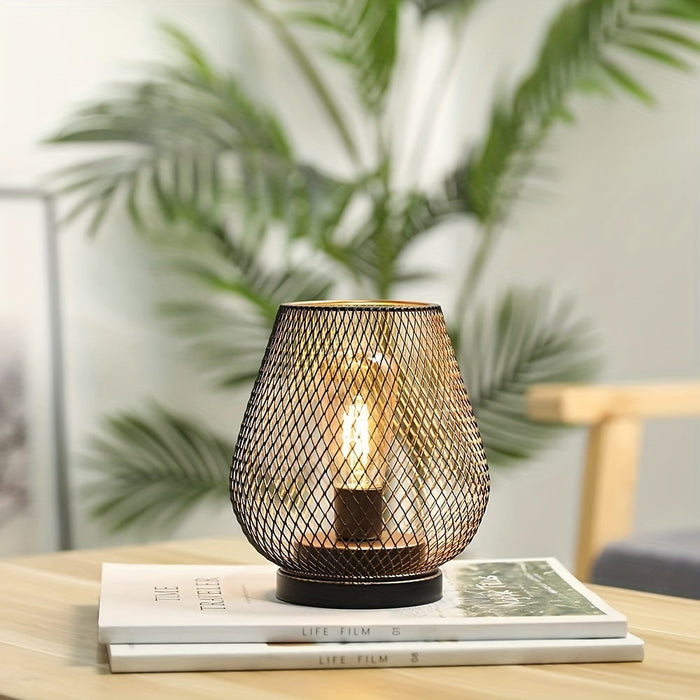 Mosrugs | AuroraMesh Table Lamp Set – Industrial Style with Warm Ambient Lighting