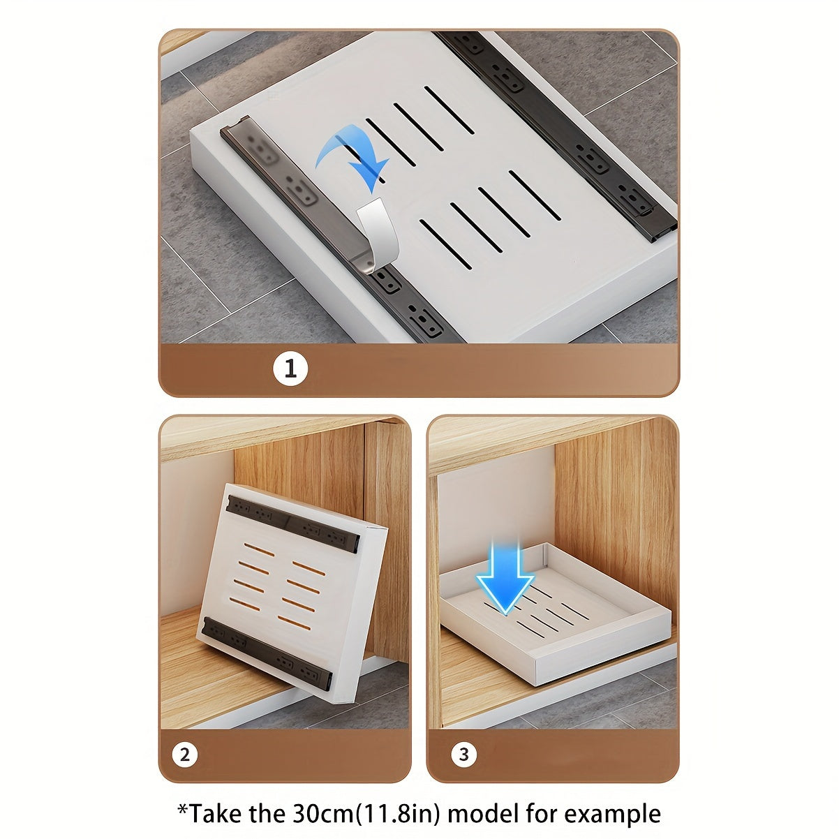 Mosrugs | Lina Pull-Out Kitchen Cabinet Organiser – Space-Saving Sliding Pantry Storage Rack