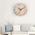Mosrugs | Stylish Walnut Wood Wall Clock – Minimalist Modern Design