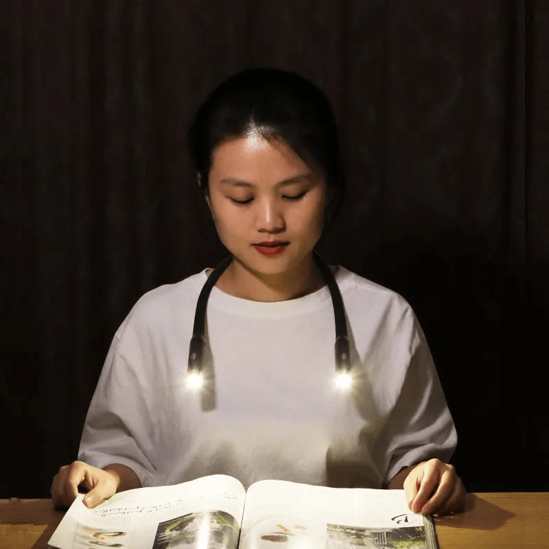 Mosrugs | FlexRead – Portable Neck Reading Light | Hands-Free USB Rechargeable Book Lamp