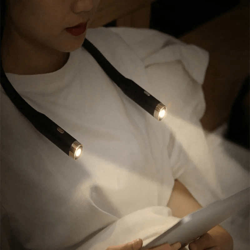 Mosrugs | FlexRead – Portable Neck Reading Light | Hands-Free USB Rechargeable Book Lamp