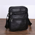 Mosrugs | Men’s Leather Shoulder Bag | Genuine Cowhide Crossbody | Adjustable Strap