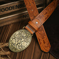 Mosrugs | Men’s Belt | Western Style | Vegan Leather & Durable Metal Buckle