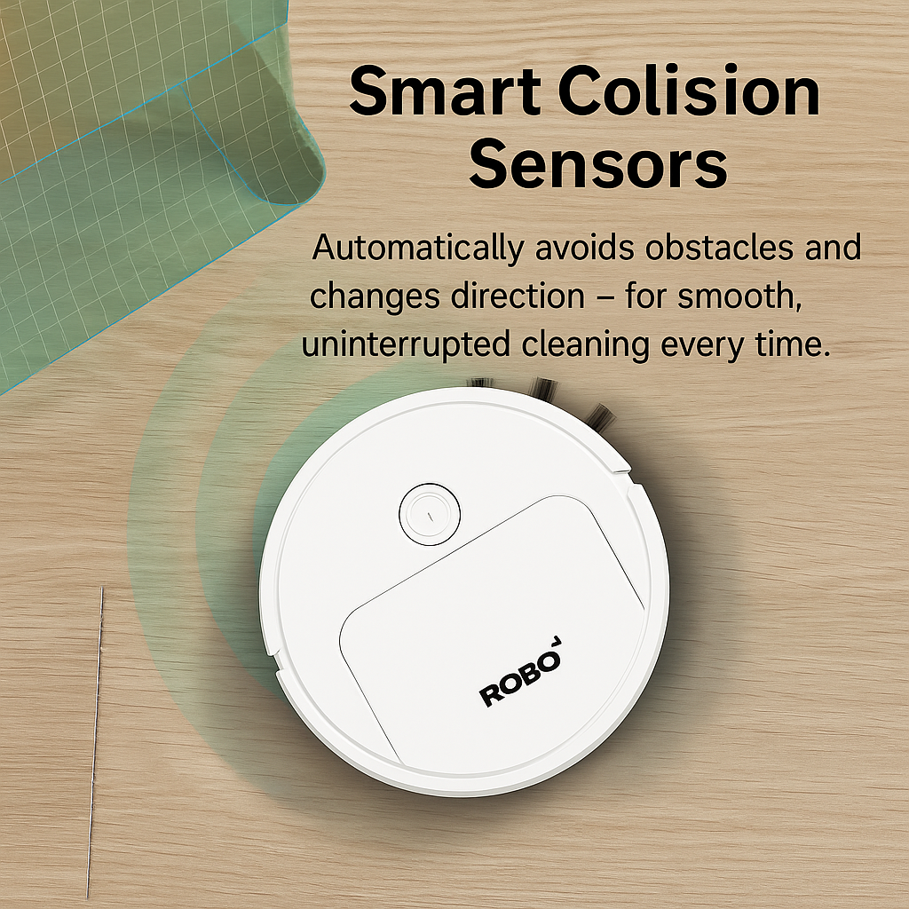 Mosrugs | 3-in-1 Robot Vacuum Cleaner | Powerful Suction, Smart Navigation & Ideal for Pet Owners and Busy Households