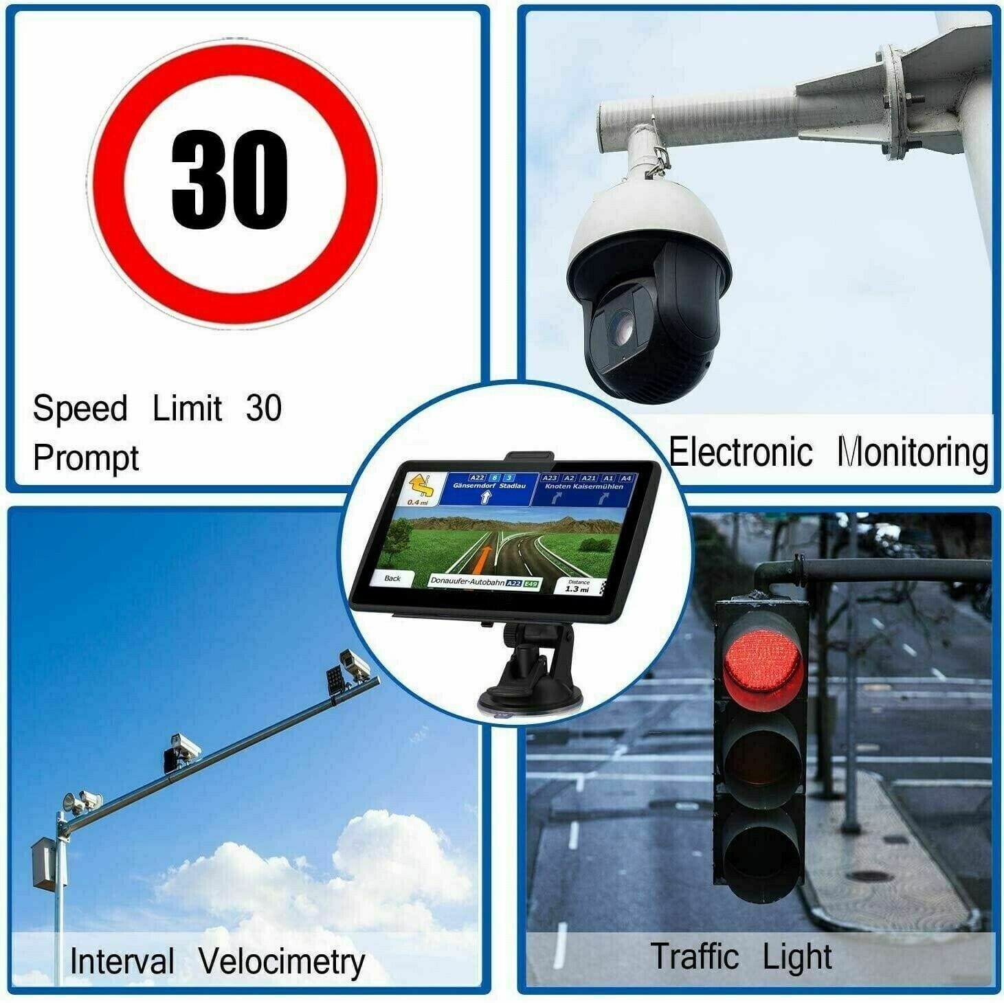 Mosrugs | 7" GPS Navigation System – 2025 Upgraded Sat Nav for Cars & Trucks