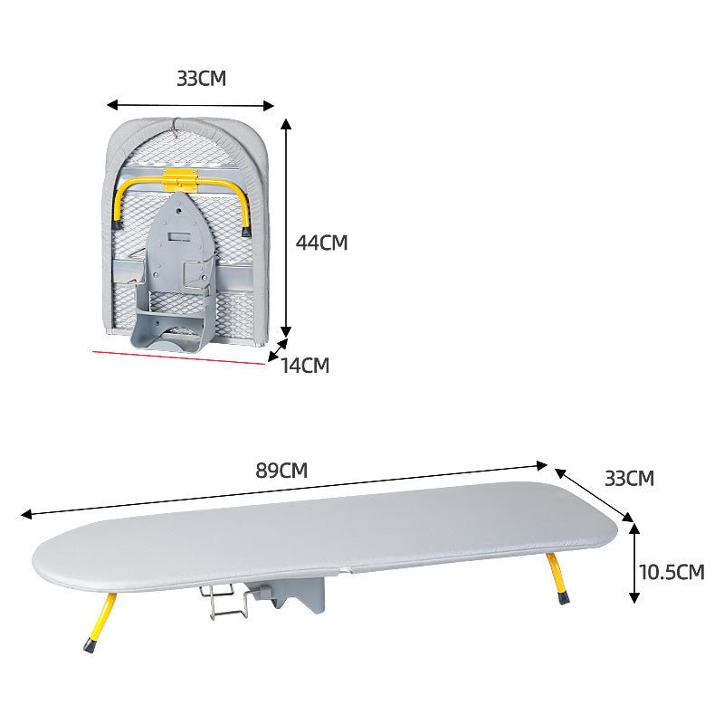 Mosrugs | Givera Foldable Ironing Board – Compact Space-Saving Design with Non-Slip Legs and Steam-Absorbent Cover
