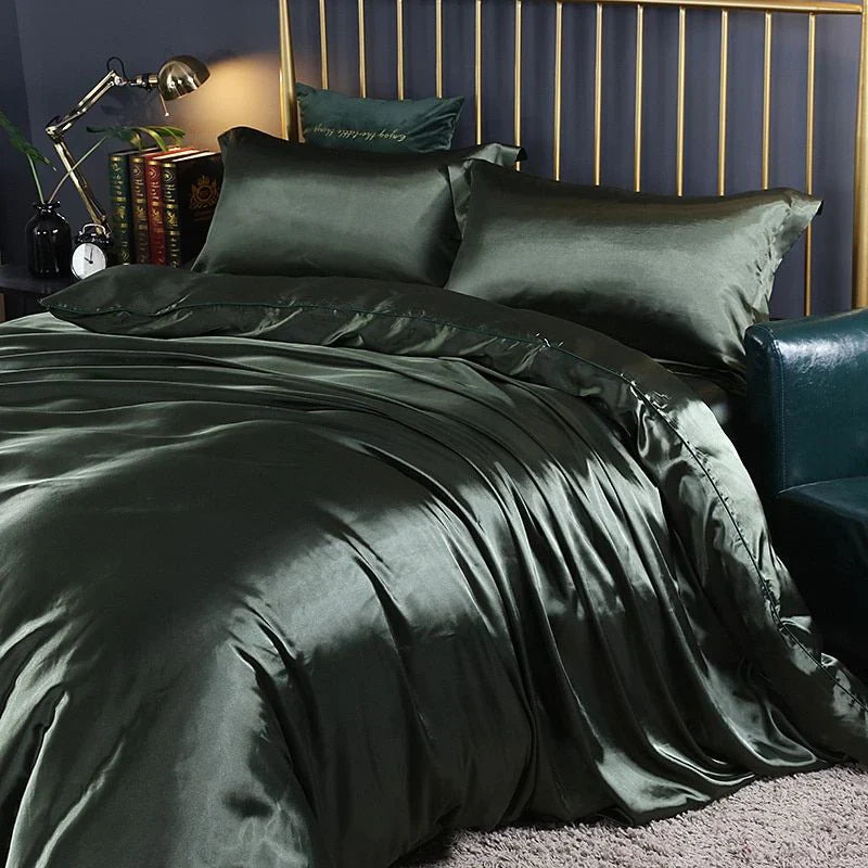 Mosrugs | Elegant Satin Silk Bedding Set - Luxurious Comfort for Every Night