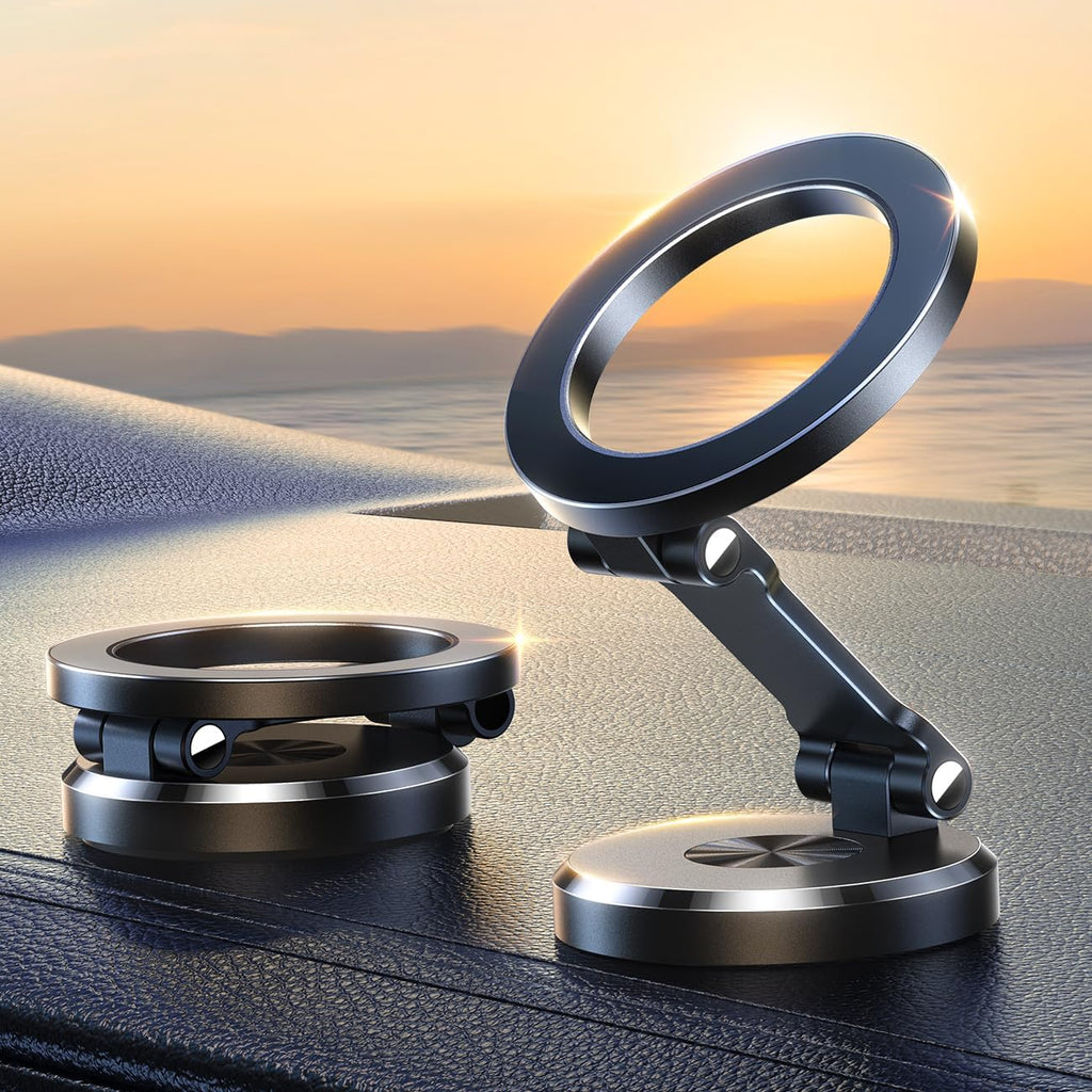 Mosrugs | 360° Foldable Magnetic Car Phone Holder – Adjustable & Secure Mount for All Smartphones